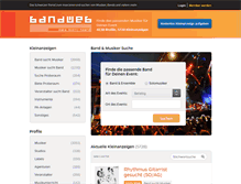 Tablet Screenshot of bandweb.ch
